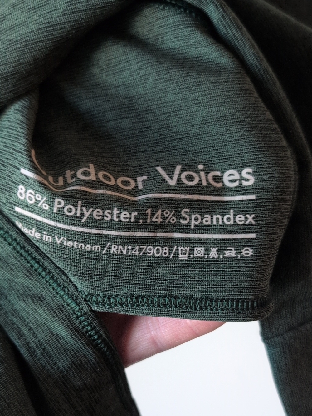 Outdoor Voices Slash Green Crop Top Sports Bra Medium - Picture 6 of 7